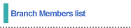 Branch Members list